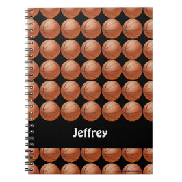 Caderno Espiral Notebook personalizado de basquete