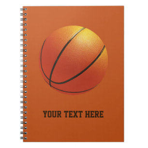 Caderno Espiral Notebook personalizado de basquetebol