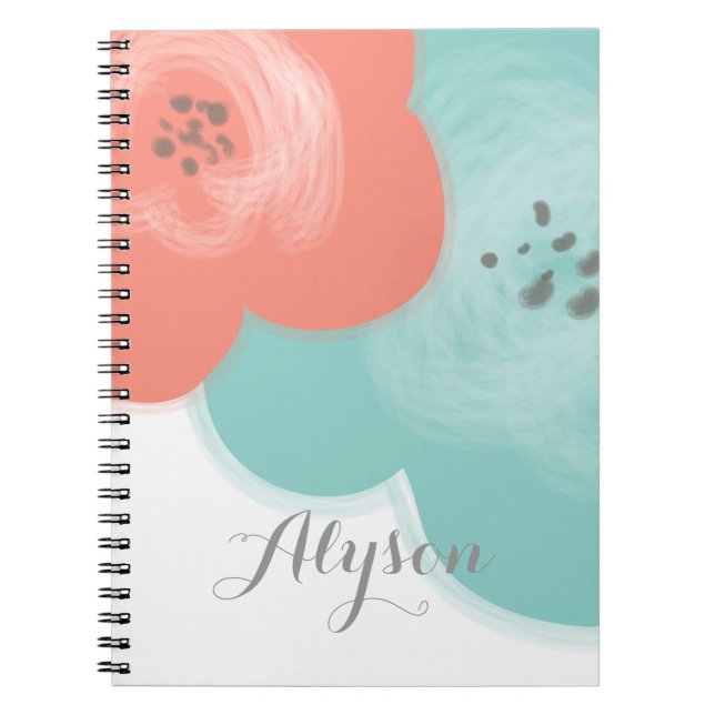 Caderno Espiral Notebook Personalizado de Blocos Adorável (Frente)