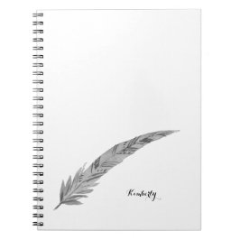 Caderno Espiral Notebook Personalizado de Folha - Cores d'água