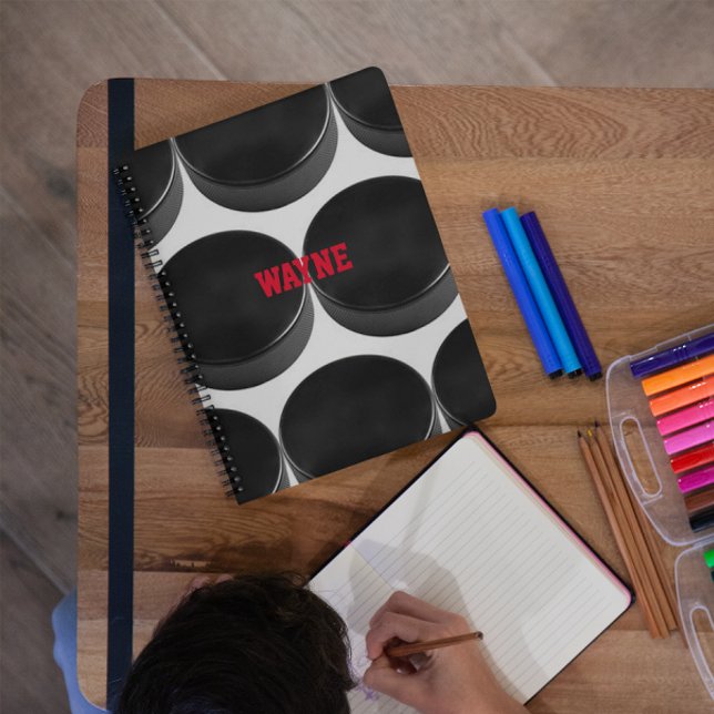 Caderno Espiral Notebook personalizado de hóquei (Criador carregado)