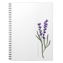 Notebook personalizado de lavanda