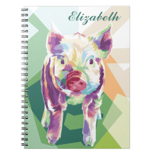 Caderno Espiral Notebook personalizado de Pop Art colorido