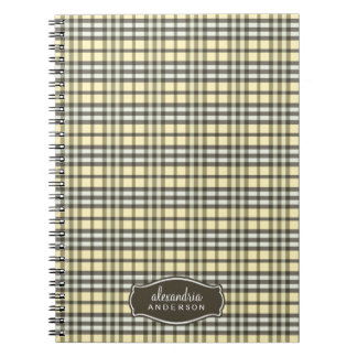 Caderno Espiral Notebook personalizado de pré-(chocolate/amarelo)