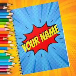 Caderno Espiral Notebook personalizado de super-heróis da revista 