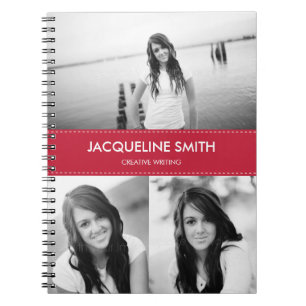 Caderno Espiral Notebook Personalizado de Texto Moderno