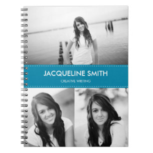 Caderno Espiral Notebook Personalizado de Texto Moderno