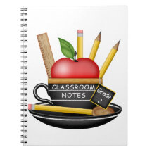 Notebook personalizado do Apple Teacup do professo