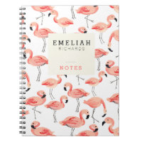 Notebook personalizado do Flamingo