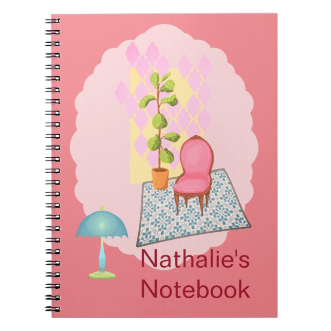 Caderno Espiral Notebook personalizado em casa (Frente)