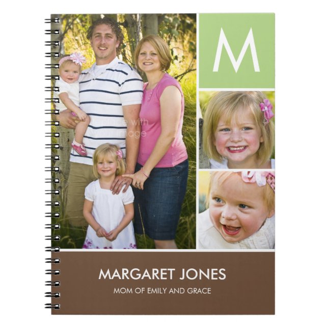 Caderno Espiral Notebook Personalizado na moda inicial (Frente)