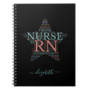 Caderno Espiral Notebook Personalizado Nurse Star