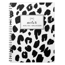 Caderno Espiral Notebook Personalizado para Impressão Leopardo Pre