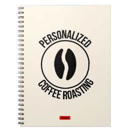 Caderno Espiral Notebook personalizado para torrefação em café