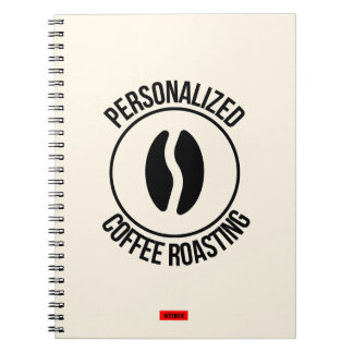 Caderno Espiral Notebook personalizado para torrefação em café