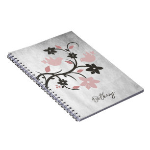 Caderno Espiral Notebook Personalizado Pink Lovebird