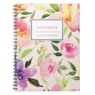 Caderno Espiral Notebook Personalizado Por Aquarela