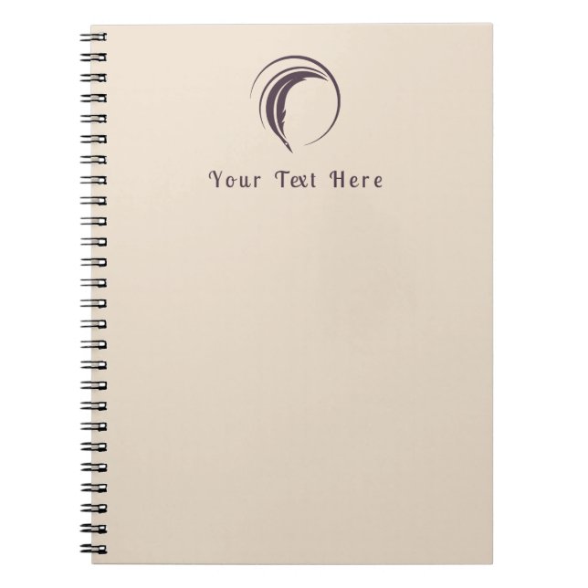 Caderno Espiral Notebook Personalizado por Escritor (Frente)