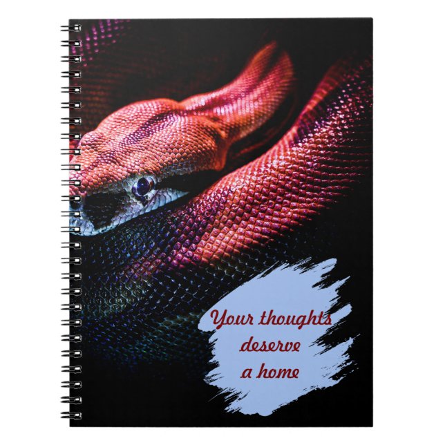 Caderno Espiral Notebook Personalizado - Seu Texto, Seu Estilo (Frente)