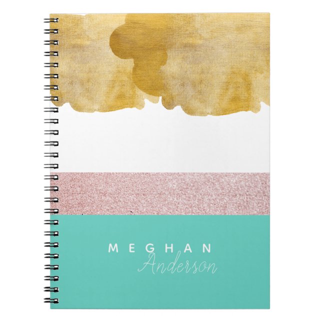 Caderno Espiral Notebook ⎥ personalizado Shine Elegante (Frente)