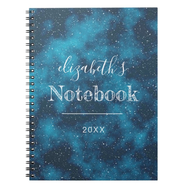 Caderno Espiral Notebook Personalizado Starry Night Sky (Frente)