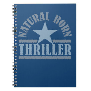 Caderno Espiral notebook personalizado Thriller de Nascer natural
