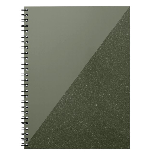 Caderno Espiral Notebook Personalizado Verde Mosa Diagonal (Frente)
