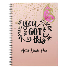 Caderno Espiral Notebook personalizado "Você tem isso"