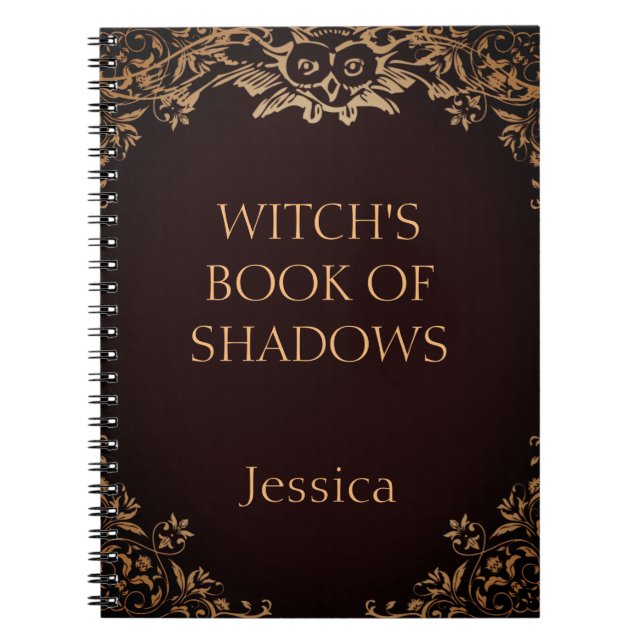 Caderno Espiral Notebook Personalizado Wicca De Shadows (Frente)