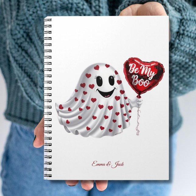 Caderno Espiral Notebook personalizável com Dia de os namorados co (Cherry Coded Valentine's Day Customizable Notebook)
