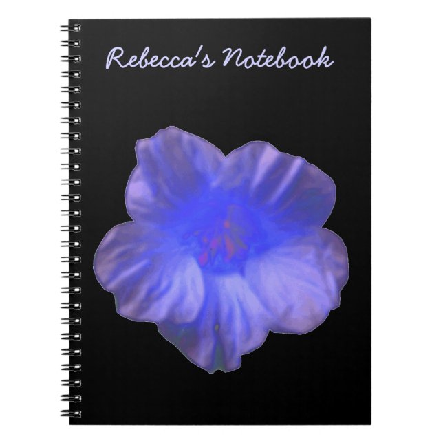 Caderno Espiral Notebook personalizável com ventilador de Nasturti (Frente)