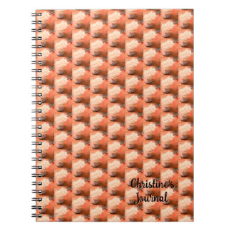 Caderno Espiral Notebook personalizável de deserto cremoso