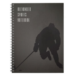 Caderno Espiral Notebook personalizável de hockey