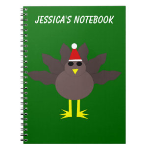 Caderno Espiral Notebook Personalizável para Turquia no Natal bon