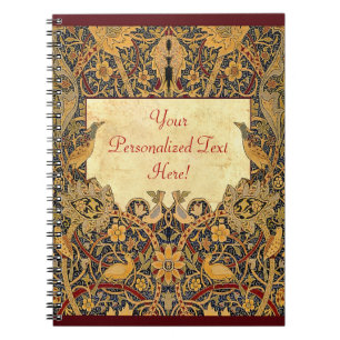 Caderno Espiral Notebook personalizável Wm Morris Pre-Raphaelite
