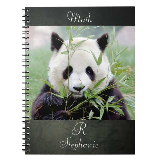 Caderno Espiral Notebook Photo gigant panda , animais 0290. (Frente)