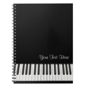 Caderno Espiral Notebook Piano Personalizável