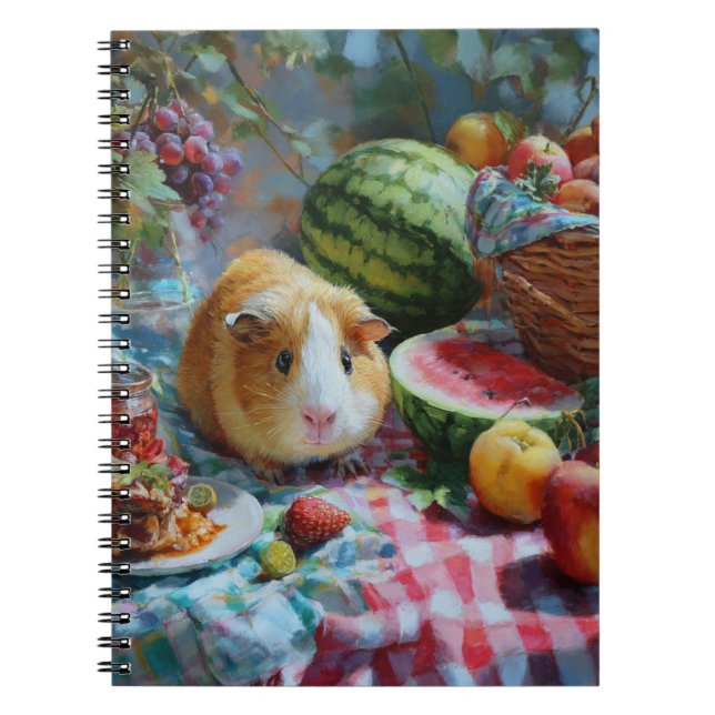 Caderno Espiral Notebook Picnic Guiné Pig (Frente)