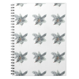 Caderno Espiral Notebook Pinecone de inverno