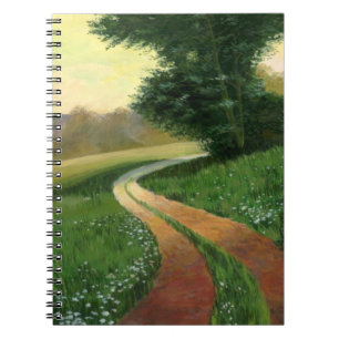 Caderno Espiral Notebook pintado para estrada de saia-campo