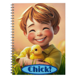 Caderno Espiral Notebook Pintinho Chums