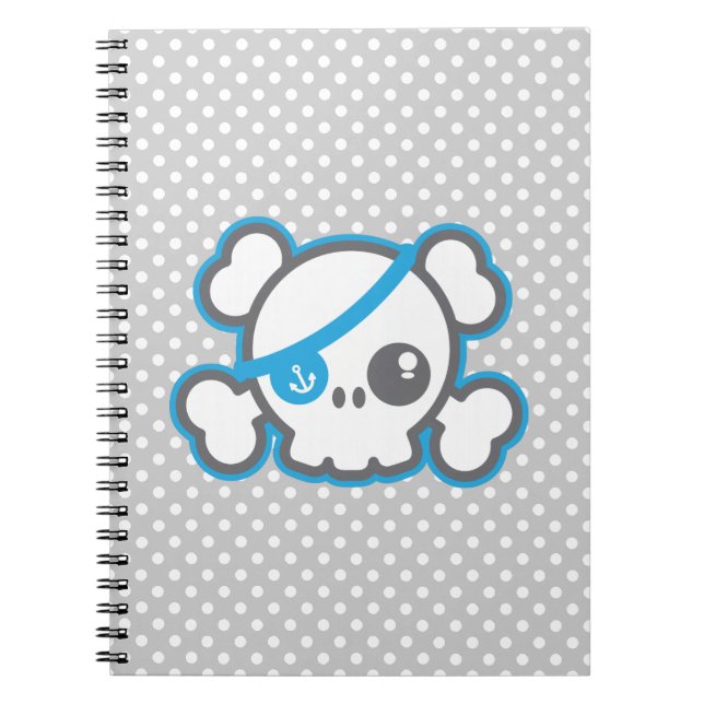 Caderno Espiral Notebook Pirate Kawaii (Frente)