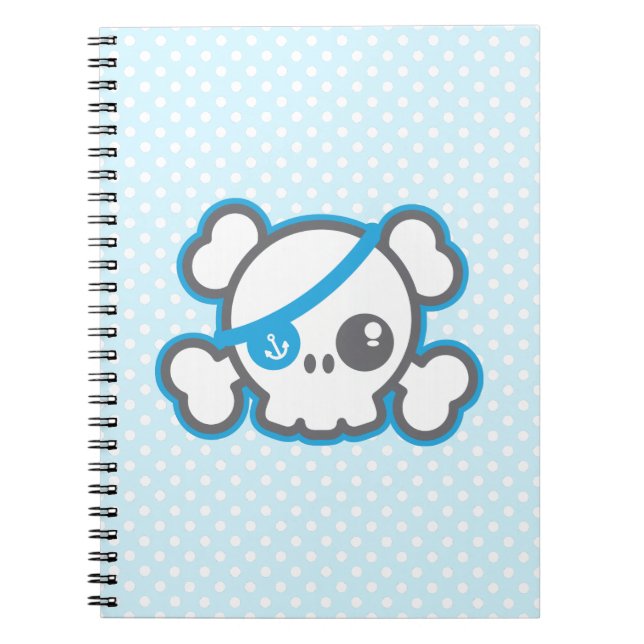 Caderno Espiral Notebook Pirate Kawaii (Frente)