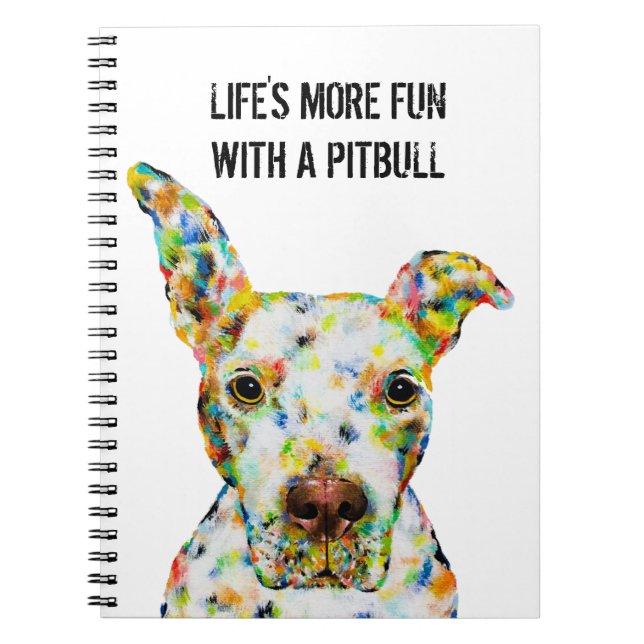 Caderno Espiral Notebook Pitbull de 6,5" x 8,75" (Frente)