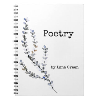 Caderno Espiral Notebook Poettry