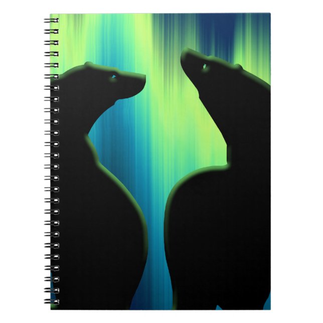 Caderno Espiral Notebook Polar Bear Bloco de Arte Nativo (Frente)