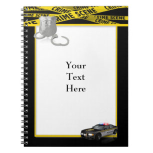 Caderno Espiral Notebook polícia