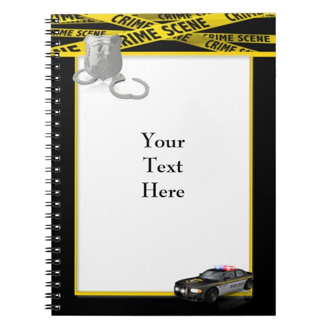 Caderno Espiral Notebook polícia (Frente)