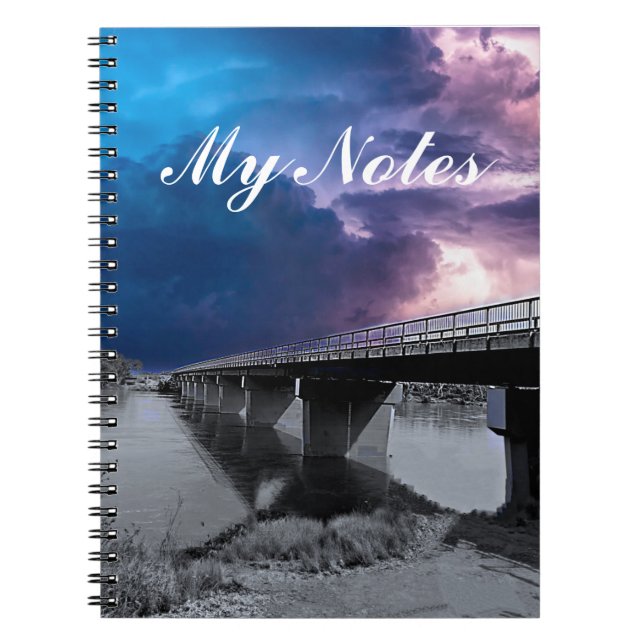 Caderno Espiral notebook ponte (Frente)