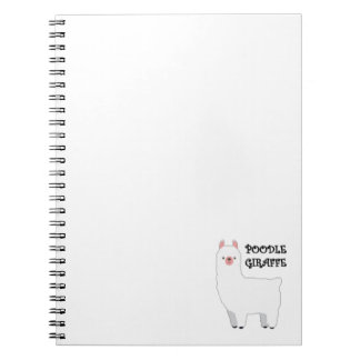 Caderno Espiral Notebook Poodle Giraffe